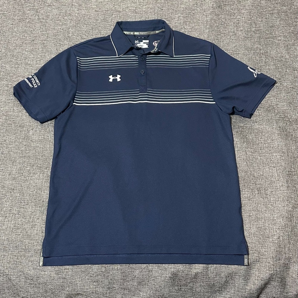 Under Armour Men's M Loose Heatgear Cape May County Police Golf Polo Shirt